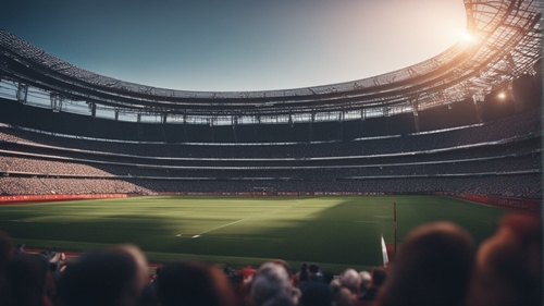 Un estadio lleno de espectadores esperando el comienzo del partido