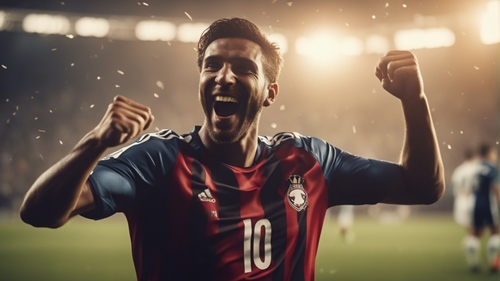 ¿Quién es este futbolista con la camiseta número 10?